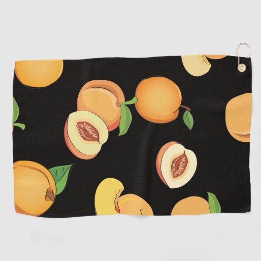 Peach Patroon 5 Golfhanddoek (Horizontaal)