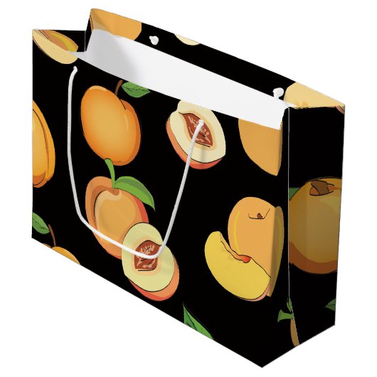 Peach Patroon 5 Groot Cadeauzakje (Voorkant Gekanteld)