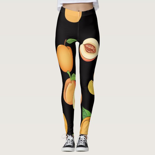 Peach Patroon 5 Leggings (Voorkant)