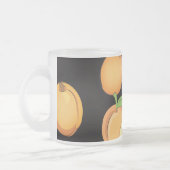 Peach Patroon 5 Matglas Koffiemok (Links)