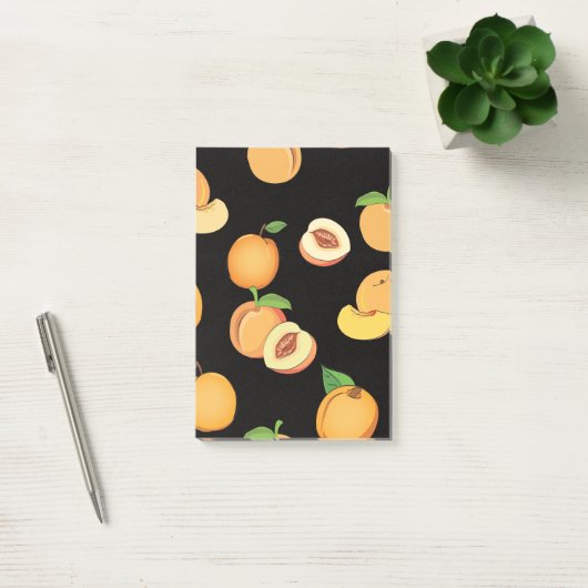 Peach Patroon 5 Post-it® Notes (Kantoor)