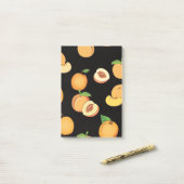 Peach Patroon 5 Post-it® Notes (Op bureau)