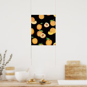 Peach Patroon 5 Poster (Keuken)