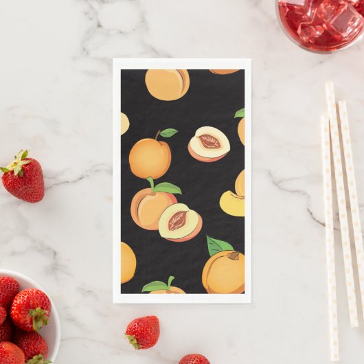 Peach Patroon 5 Servet (Insitu)