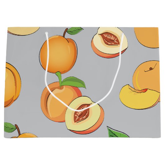 Peach Patroon 6 Groot Cadeauzakje (Voorkant)