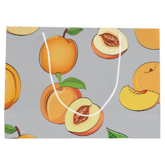 Peach Patroon 6 Groot Cadeauzakje (Achterkant)