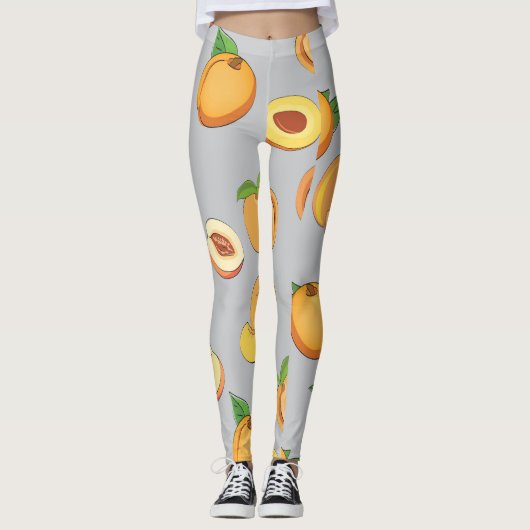 Peach Patroon 6 Leggings (Voorkant)