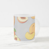 Peach Patroon 6 Matglas Koffiemok (Voorkant rechts)