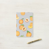 Peach Patroon 6 Post-it® Notes (Op bureau)