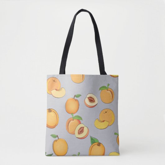 Peach Patroon 6 Tote Bag (Voorkant)