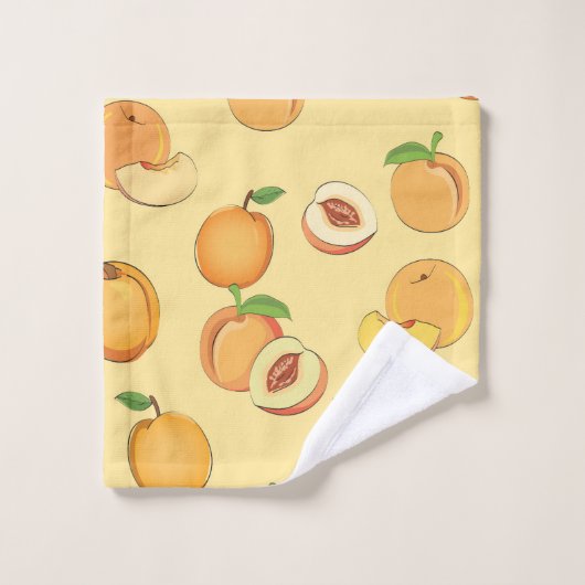 Peach Patroon 7 Bad Handdoek (Wasdoekje)