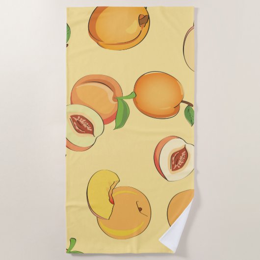 Peach Patroon 7 Strandlaken (Voorkant)