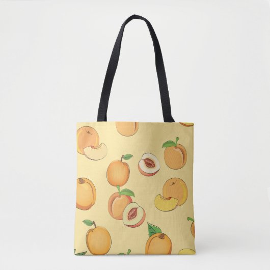 Peach Patroon 7 Tote Bag (Voorkant)