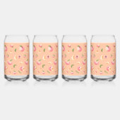 Peach Patroon Blikvorm Glas (Rechts)