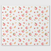 Peach Patroon Cadeaupapier (Vlak)