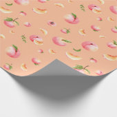 Peach Patroon Cadeaupapier (Hoek)