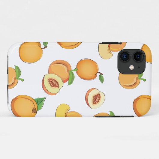 Peach Patroon Case-Mate iPhone Case (Achterkant (horizontaal))