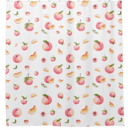 Peach Patroon Douchegordijn (Voorkant)