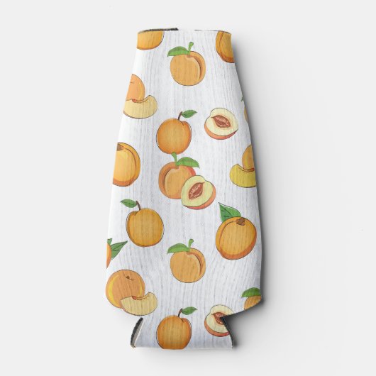 Peach Patroon Flesjeskoeler (Voorkant)