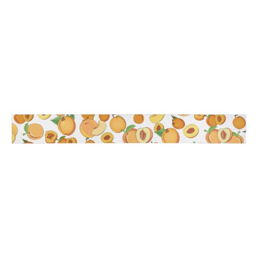 Peach Patroon Grosgrain Lint (Voorkant)