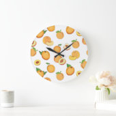 Peach Patroon Grote Klok (Huis)