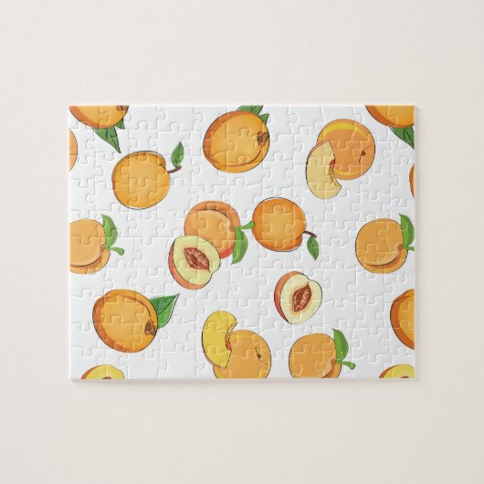 Peach Patroon Legpuzzel (Horizontaal)