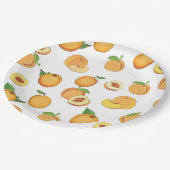 Peach Patroon Papieren Bordje (Gekanteld)