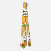 Peach Patroon Stropdas (Voorkant)