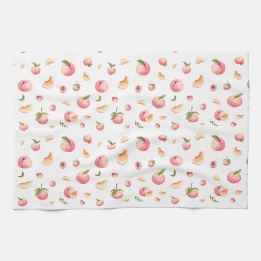 Peach Patroon Theedoek (Horizontaal)