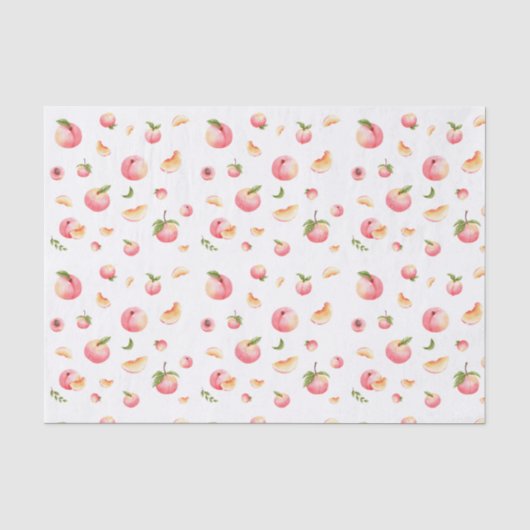 Peach Patroon Tissuepapier (Voorkant)