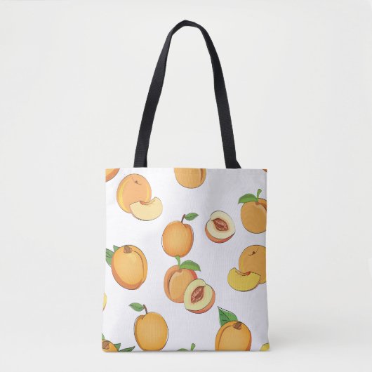 Peach Patroon Tote Bag (Voorkant)