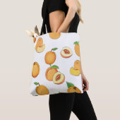 Peach Patroon Tote Bag (Dichtbij)