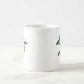 Peach Pattern Painting Coffee Mok (Center)