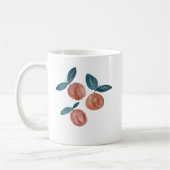 Peach Pattern Painting Coffee Mok (Links)