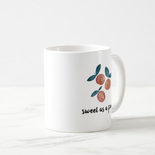 Peach Pattern Painting  Coffee Mok (Voorkant rechts)