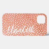 Peach Pattern Personalized Case-Mate iPhone Case (Achterkant (horizontaal))