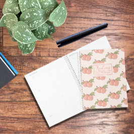  Peach Pattern Personalized Planner