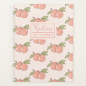  Peach Pattern Personalized Planner (Voorkant)