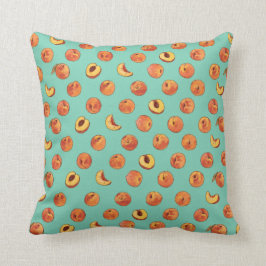 Peach Pattern Polyester Sierkussen 16 x 16 inch
