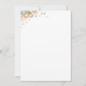 Peach Pearls en Prosecco Vrijgezellenfeest Kaart (Achterkant)