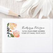 Peach Peonies Etiket (Insitu)