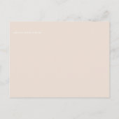 Peach peonies Sage Floral Weddenschap Save Dates Briefkaart (Achterkant)