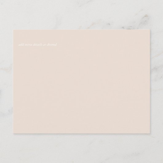 Peach peonies Sage Floral Weddenschap Save Dates Briefkaart (Achterkant)