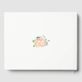 Peach Peony bruiloft Gastenboek (Achterkant)