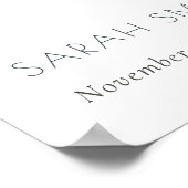 Peach Peony Floral Cross Bunch Baptism Welcome Poster (Hoek)