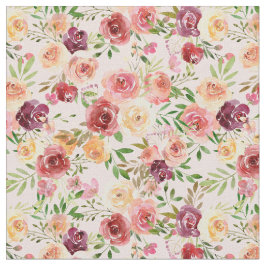 Peach Peony Floral Stof