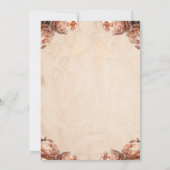 Peach Peony Mason Jar Rustiek Vrijgezellenfeest Kaart (Achterkant)
