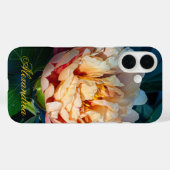 Peach Peony - Romantische bloemenfotografie Case-Mate iPhone Case (Achterkant (horizontaal))