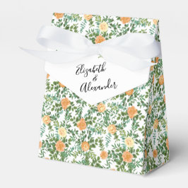 Peach Peony & Roos Floral Wedding Bedankdoosjes