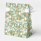 Peach Peony & Roos Floral Wedding Bedankdoosjes (Achterkant)